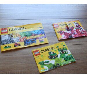 Set of 3 Lego Classic Manuals (10708, 10707 & 10696)